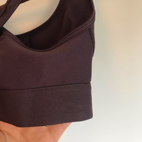 Under Armour Purple Shiny Sports Bra - Picture 6 of 6